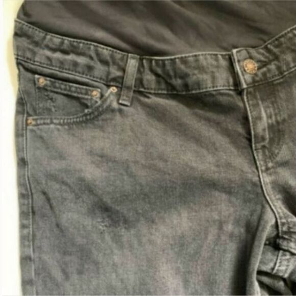 Topshop Over the Bump Mom Jeans 10 Black - Picture 8 of 8